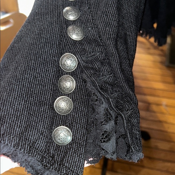 Free People Black Double-Breasted Blazer - Picture 6 of 8